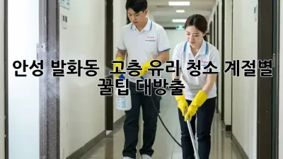 안성 발화동 🏙️ 고층 유리 청소, 계절별 꿀팁 대방출! ✨